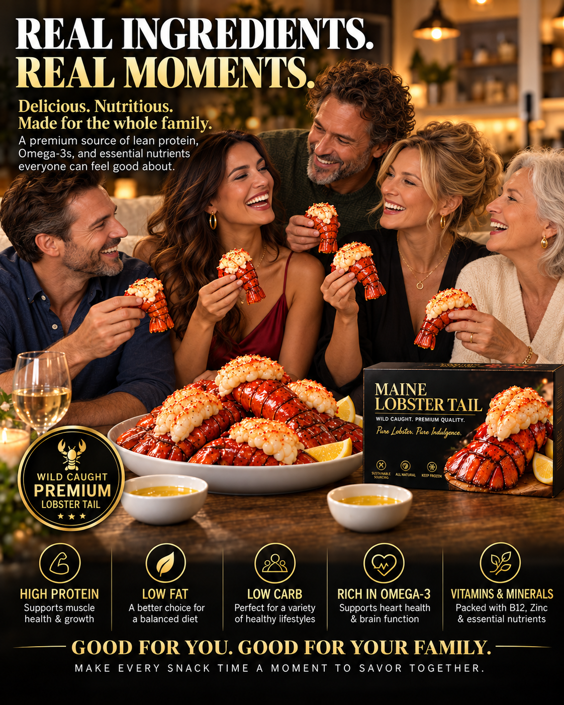 Maine Lobster Tail – Succulent, Meaty & Naturally Sweet | Premium Wild-Caught Seafood-Liam