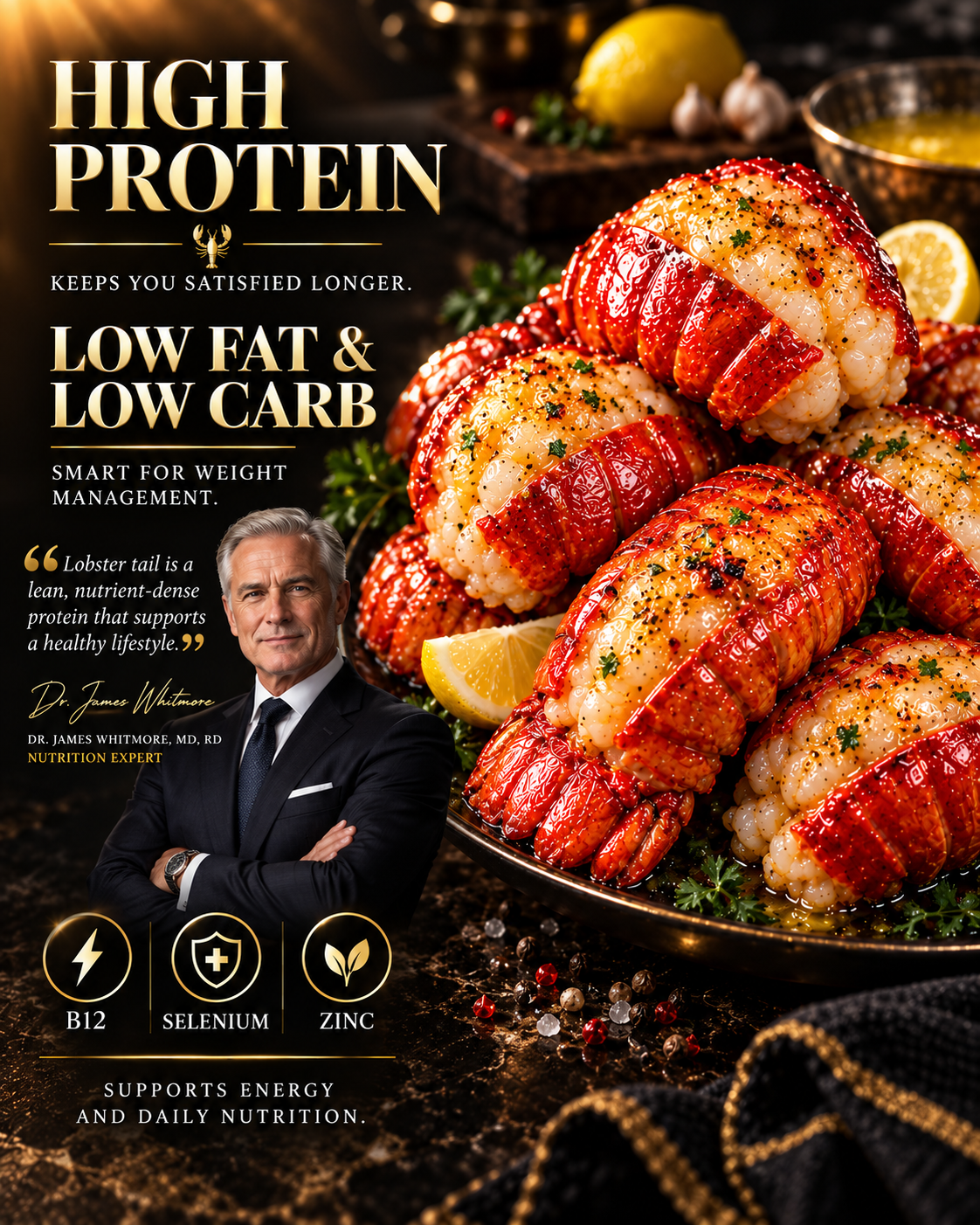 Maine Lobster Tail – Succulent, Meaty & Naturally Sweet | Premium Wild-Caught Seafood-Liam